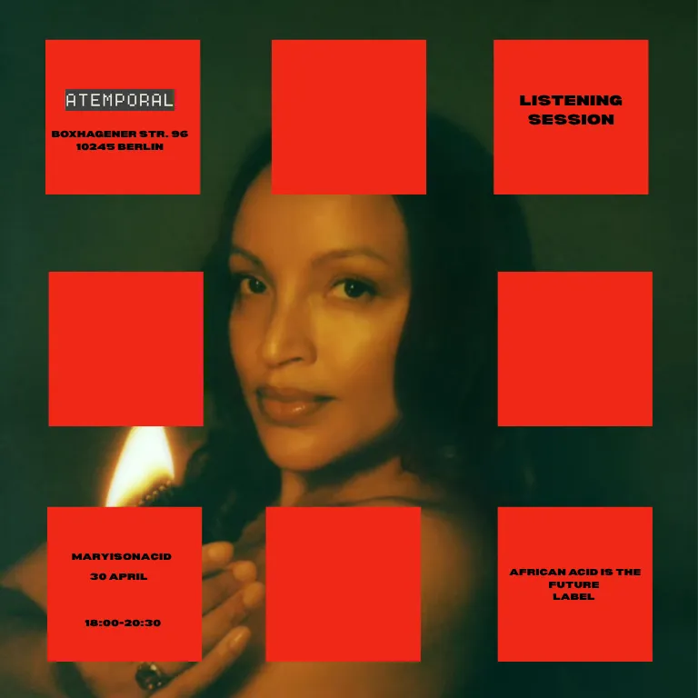 Listening Session with Maryisonacid — African Acid Is The Future event poster