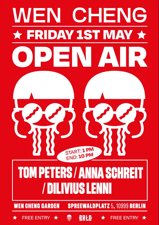 1st of May - OPEN AIR event poster