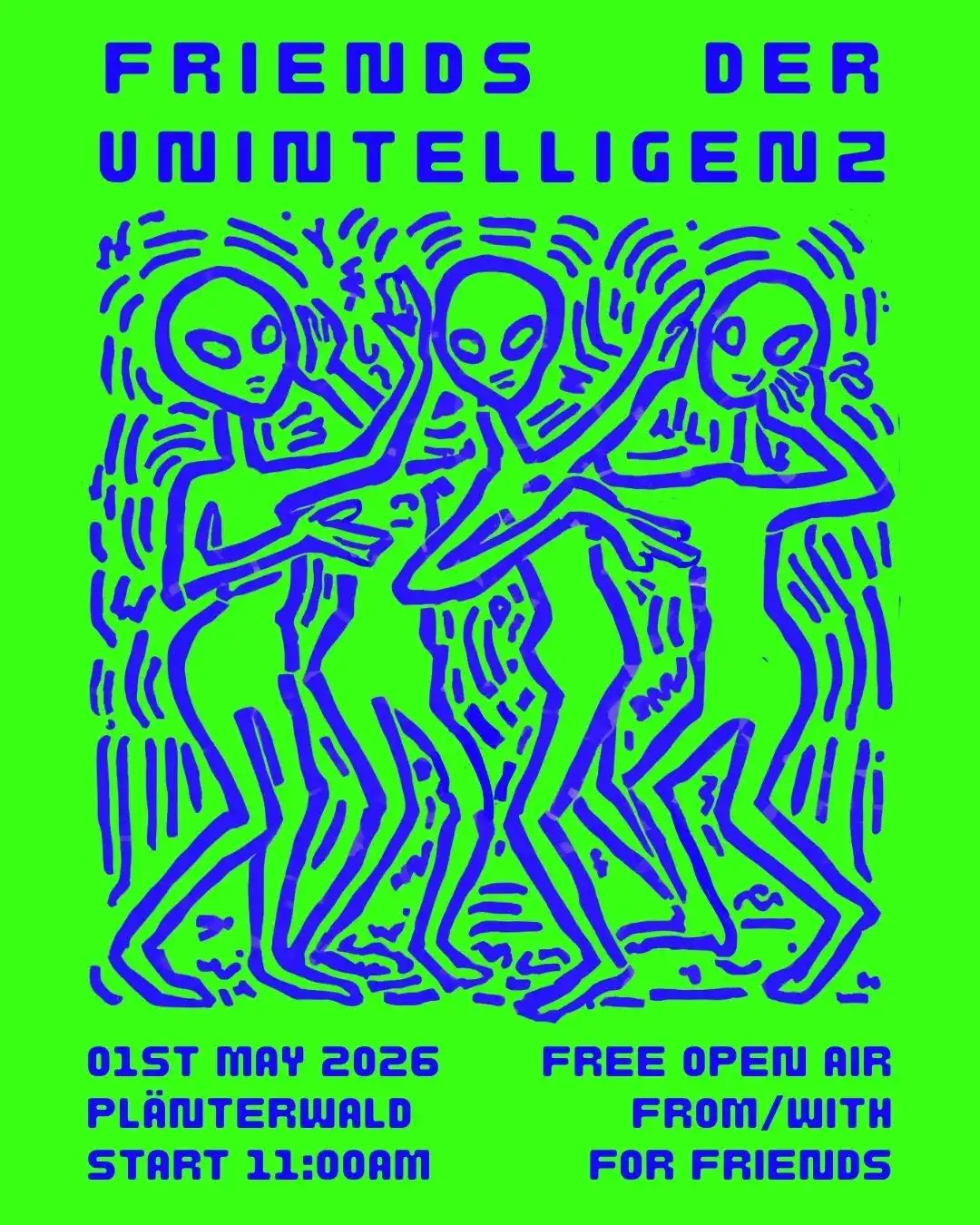 Friends der Unintelligenz event poster