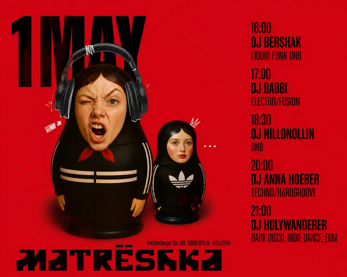 Tanz in den Mai X-Berg vs. Matreshka Bar event poster