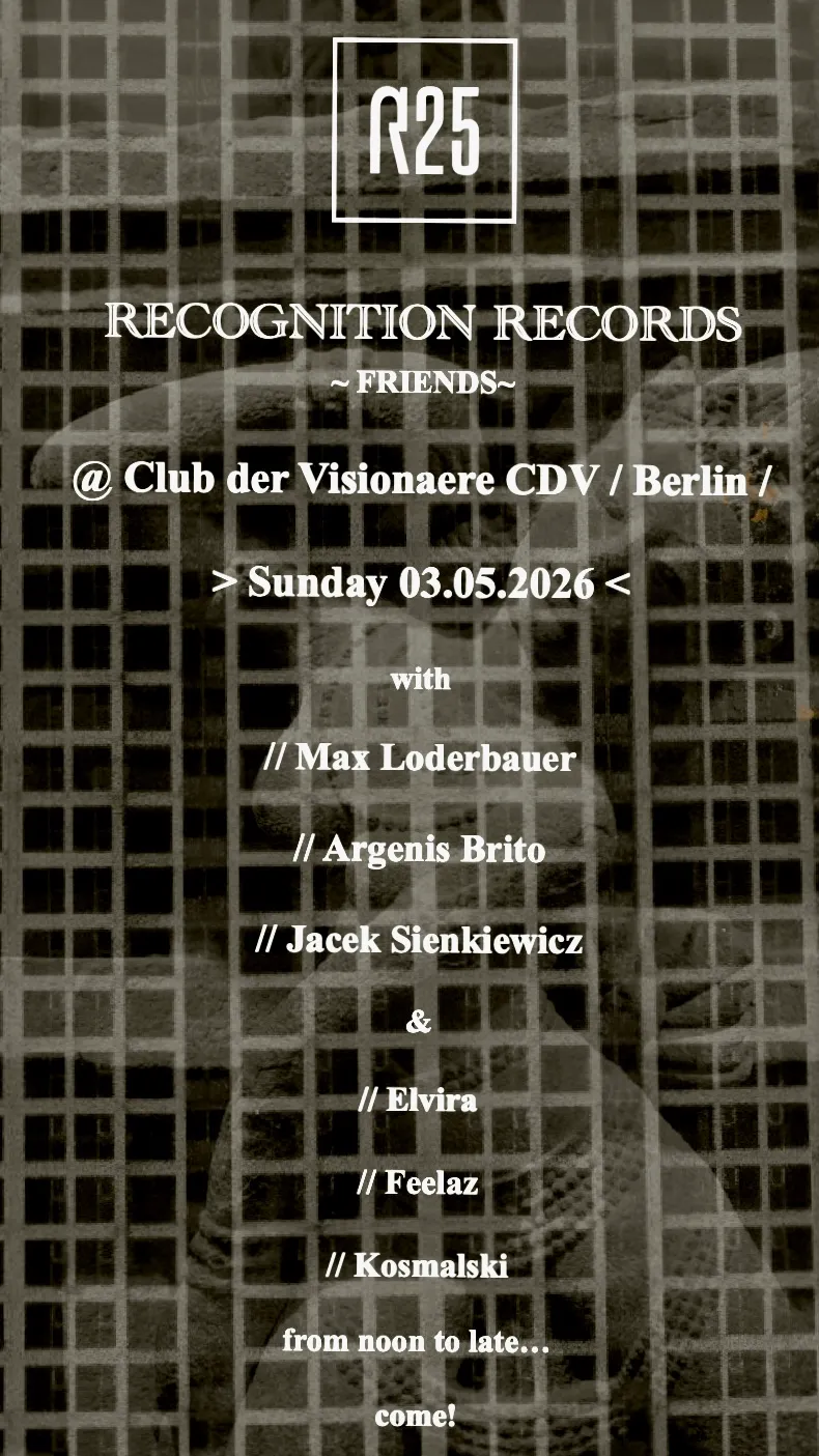 Recognition Records event poster