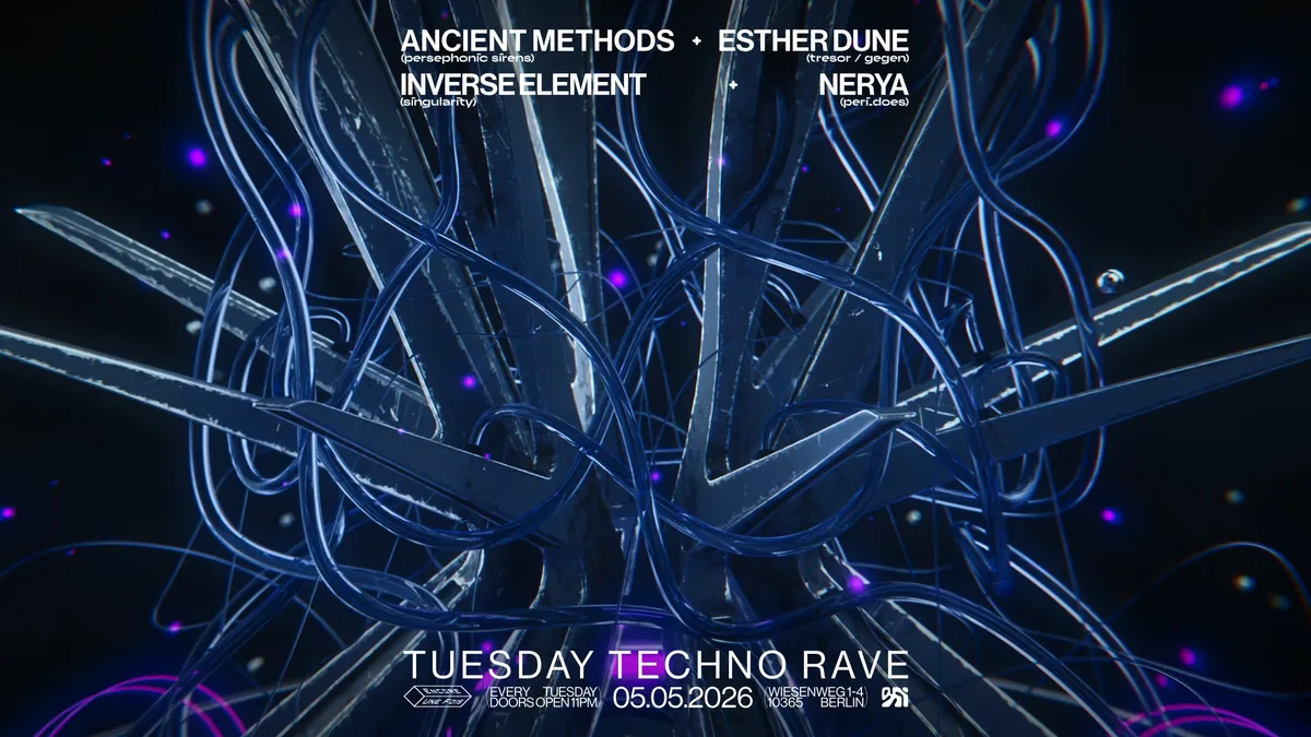 encore.une.fois / TUESDAY TECHNO RAVE event poster