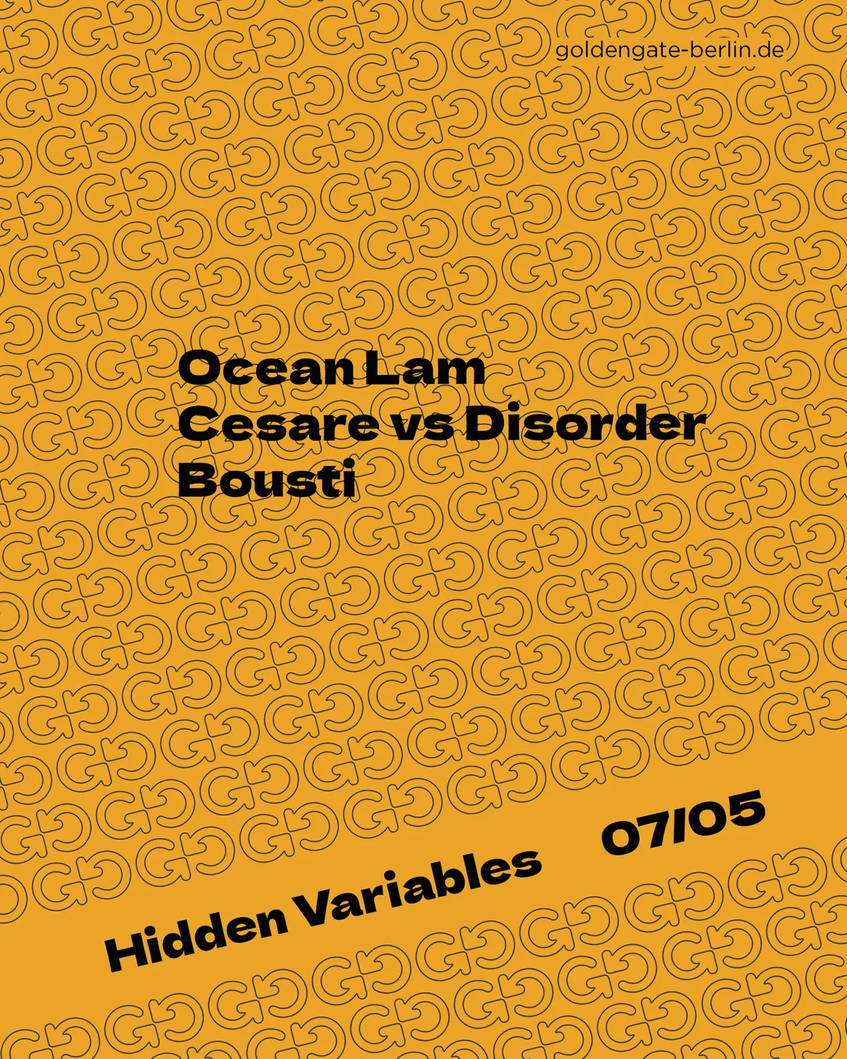 Hidden Variables event poster