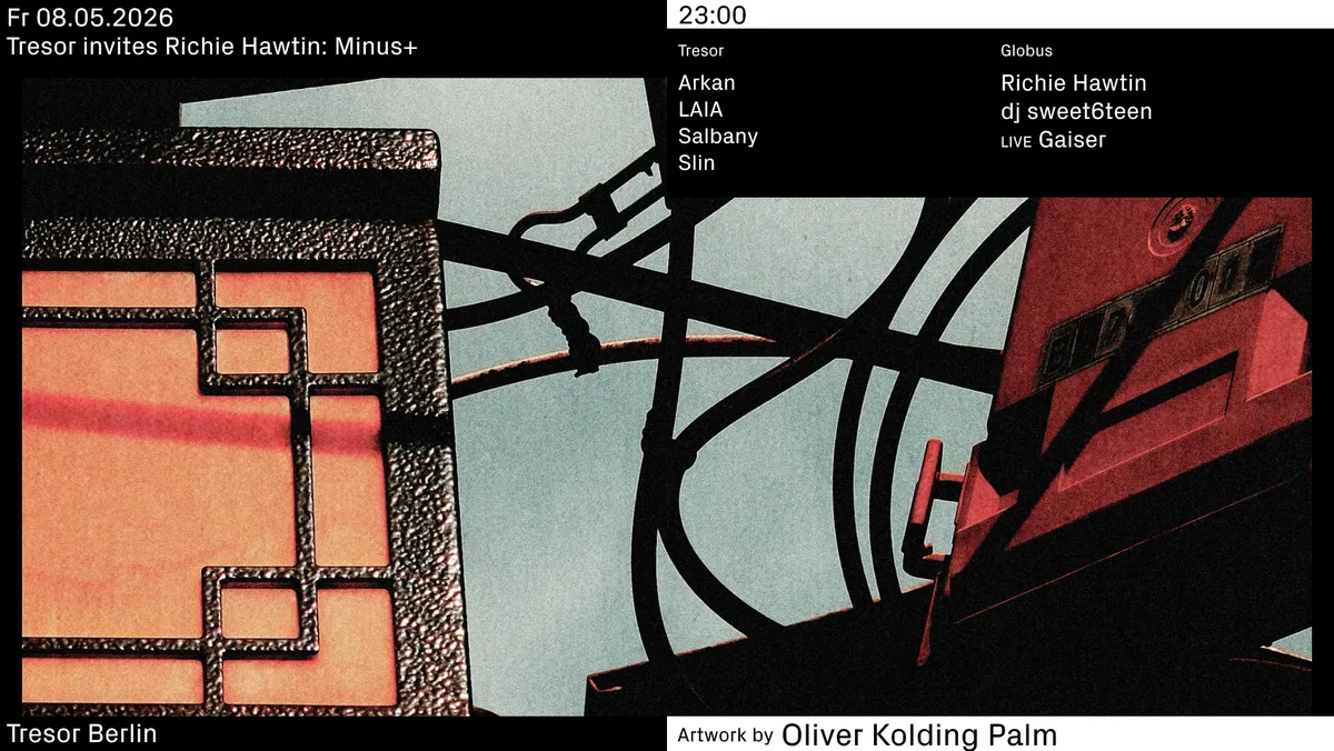 Tresor invites Richie Hawtin: MinusPlus event poster