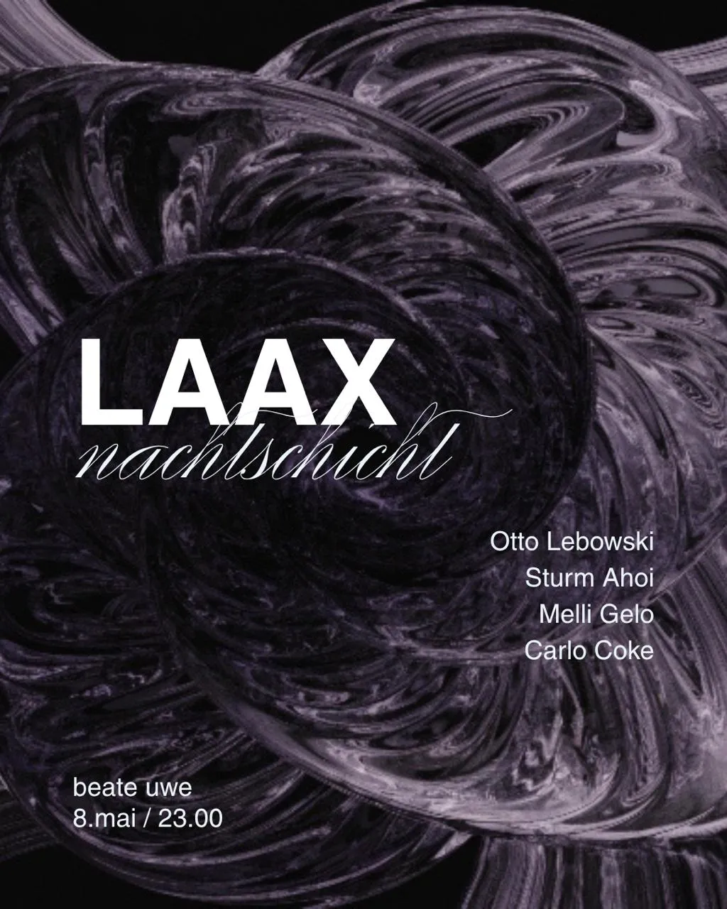 LAAX NACHTSCHICHT event poster