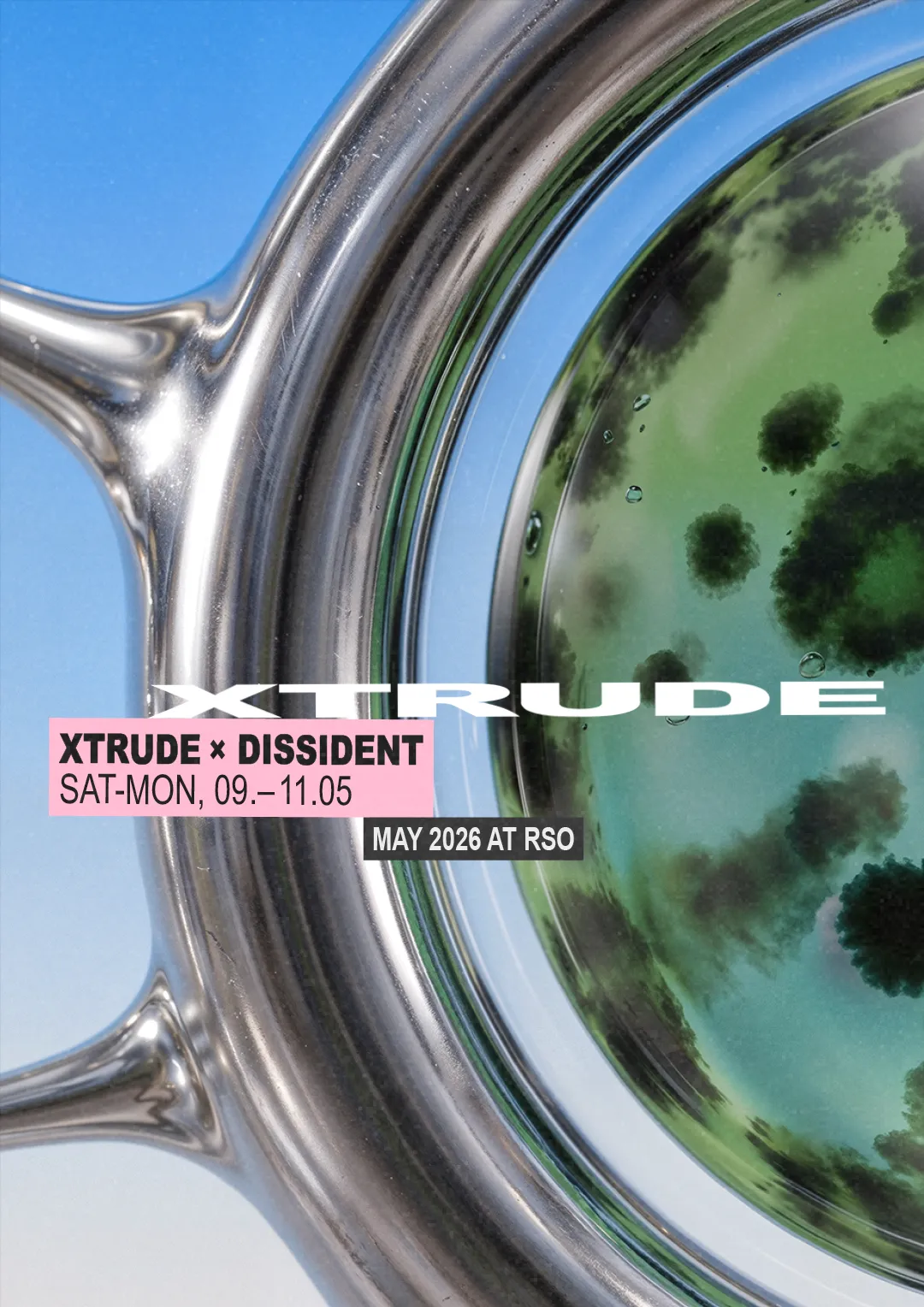 XTRUDE x Dissident w/ DJ Stingray, Cleric, Nastya Vogan, Elli Acula and Sybil event poster