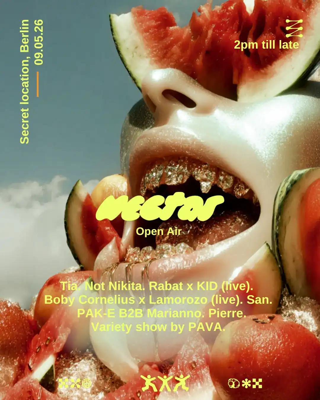 OPEN-AIR Nectar Rising event poster