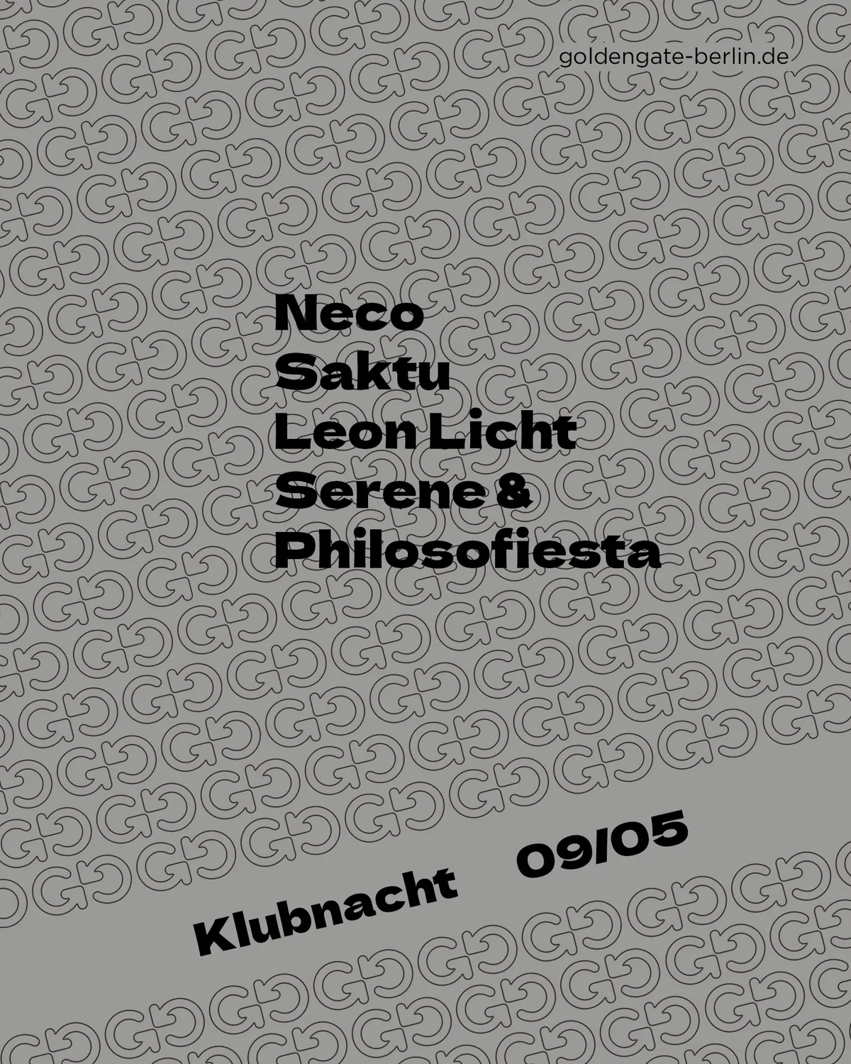 Klubnacht event poster