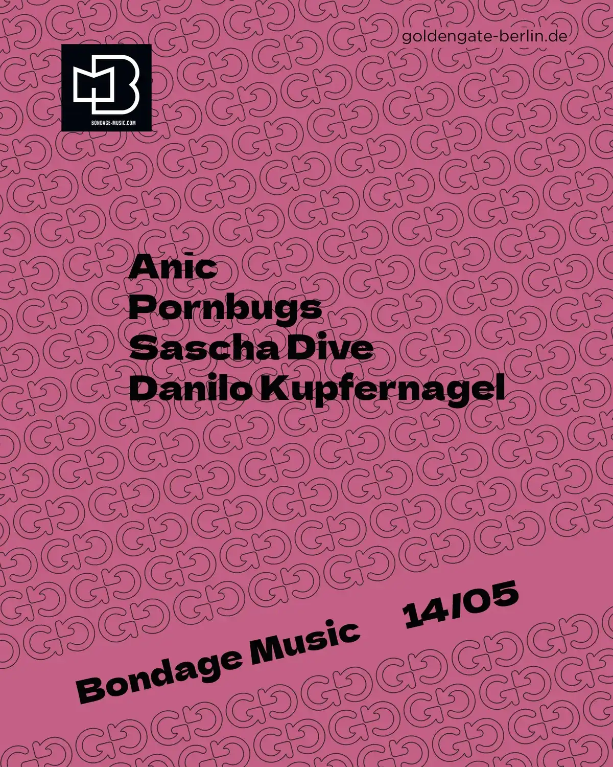 Bondage Music event poster