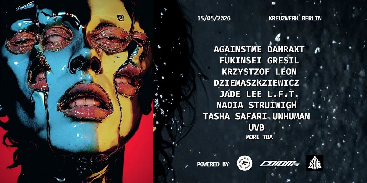 ABDUCTION // ENIGMA // SKIN CONTACT event poster