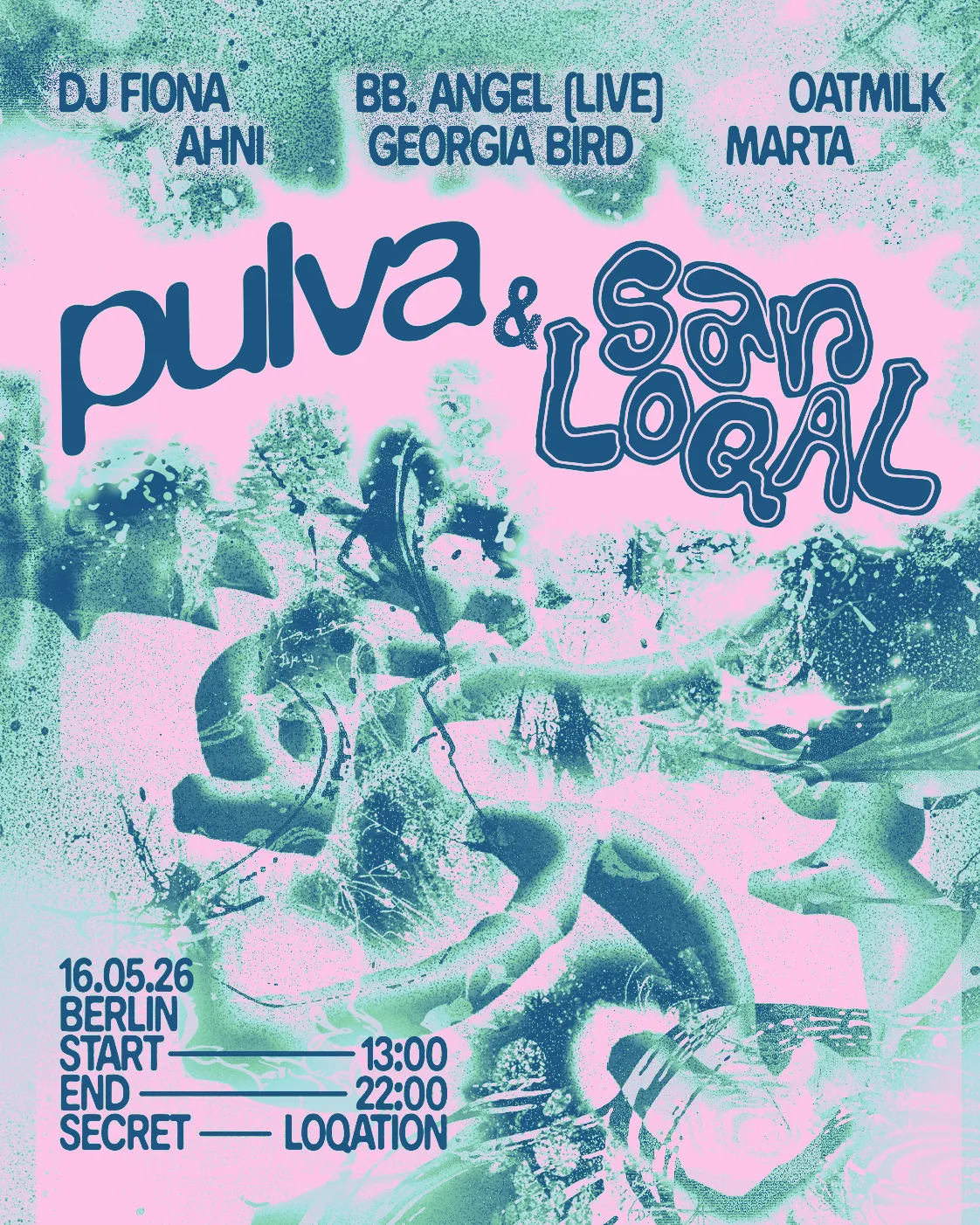 PULVA & San Loqal event poster