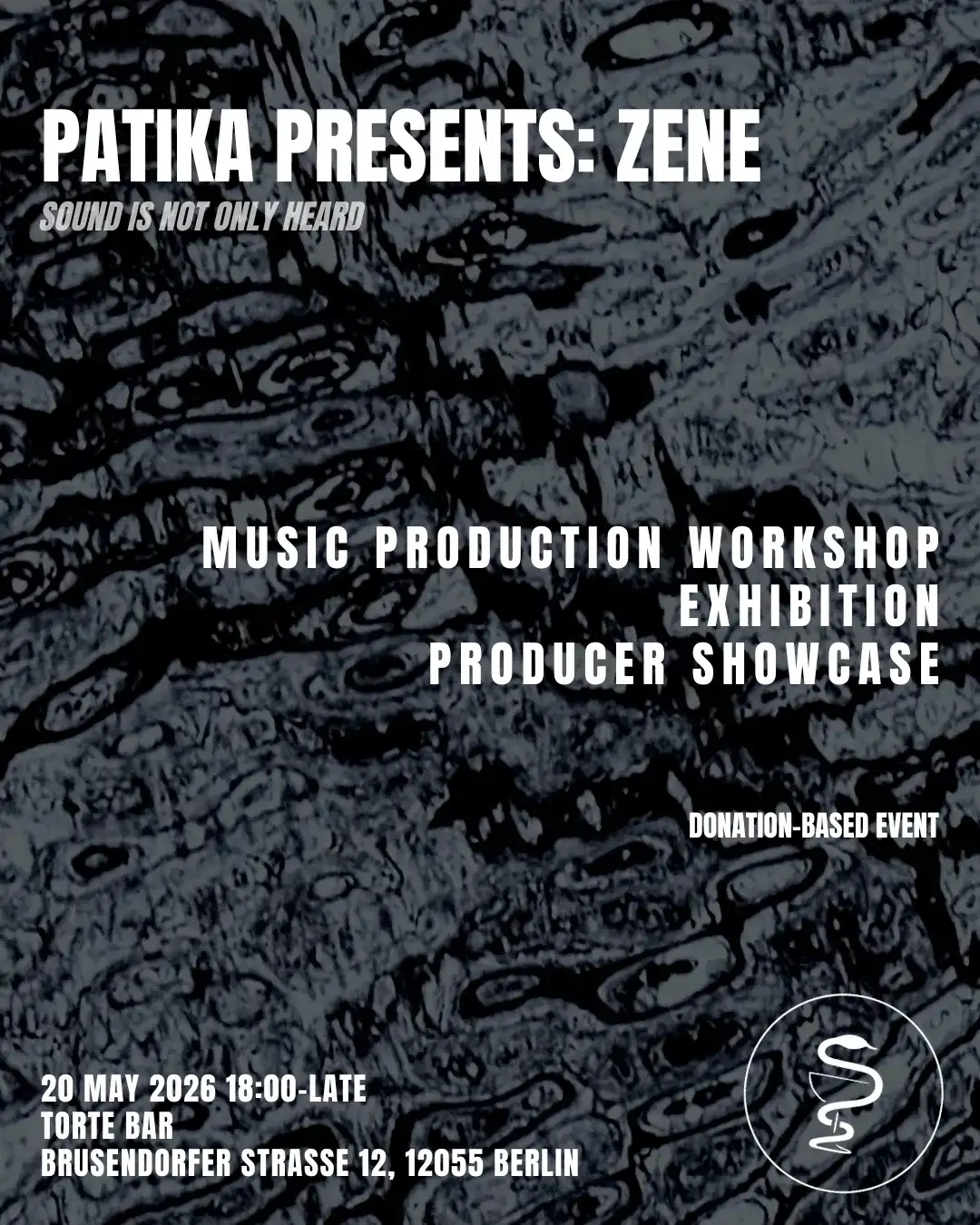PATIKA presents: ZENE event poster