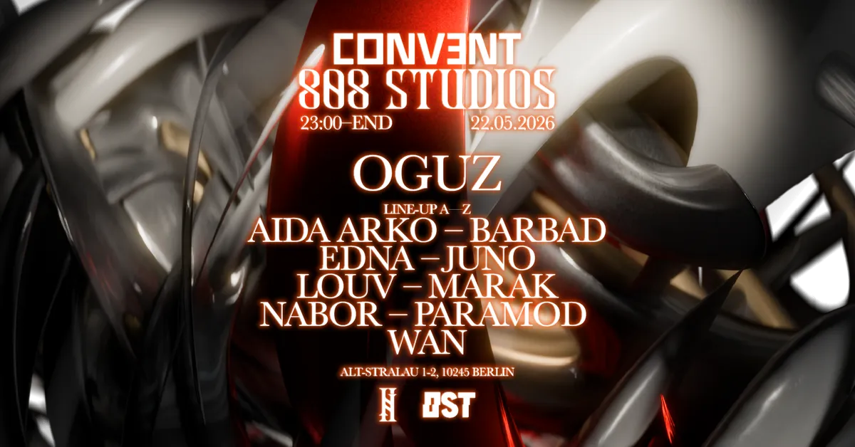 808 Studios x OST pres. OGUZ event poster