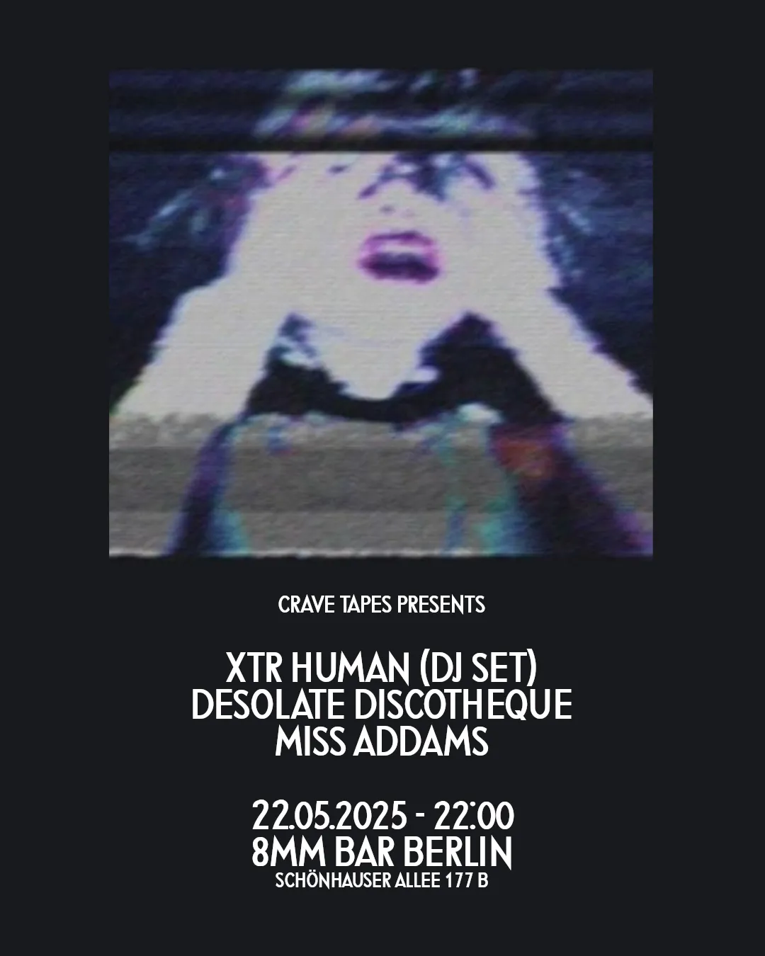 Crave Tapes DJ Night event poster