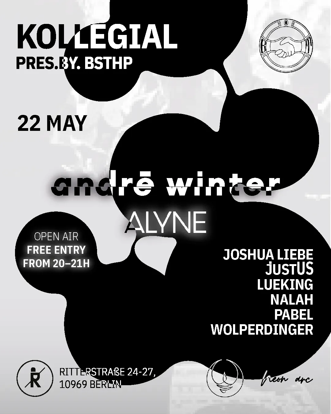 KOLLEGIAL pres. by BSTHP - free entry until 9pm event poster