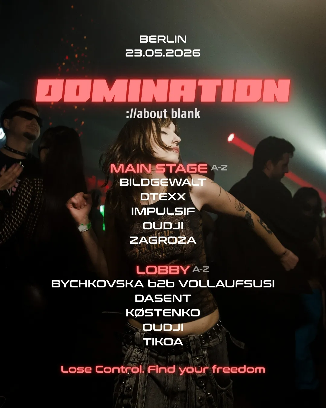DOMINATION event poster