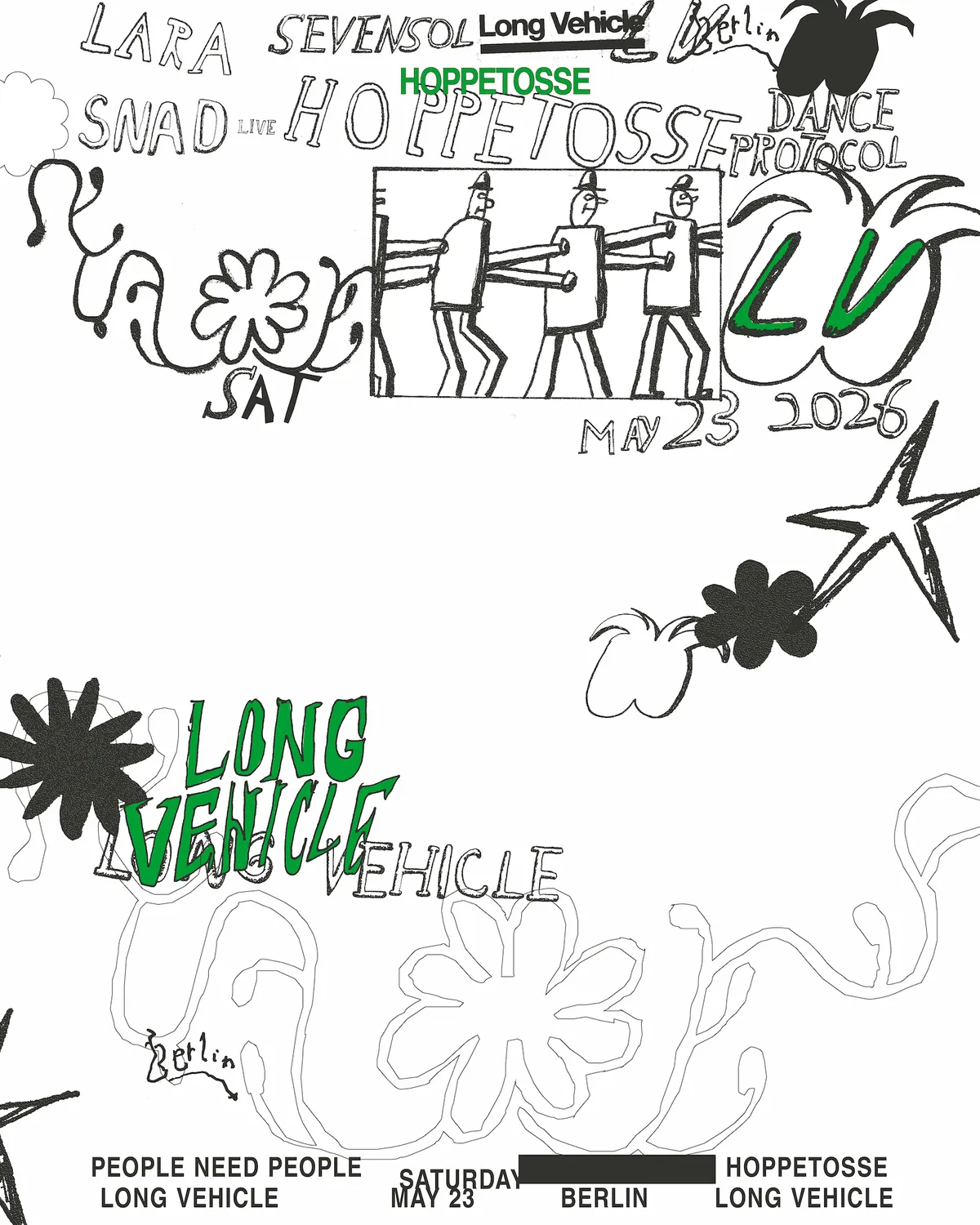 Long Vehicle event poster