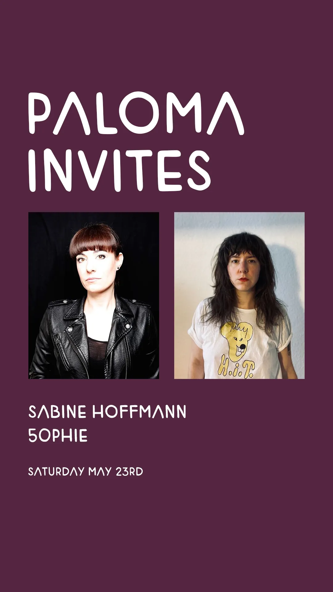 Paloma Invites event poster