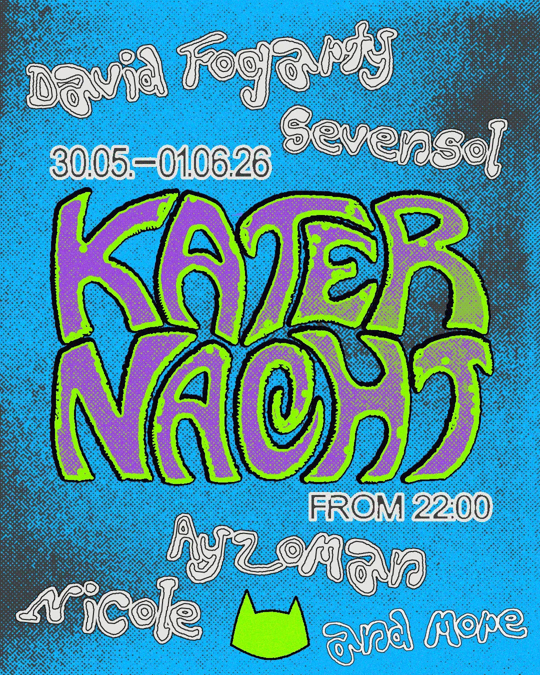 Katernacht with Sevensol, David Fogarty, Nicole, Ayzoman + more event poster