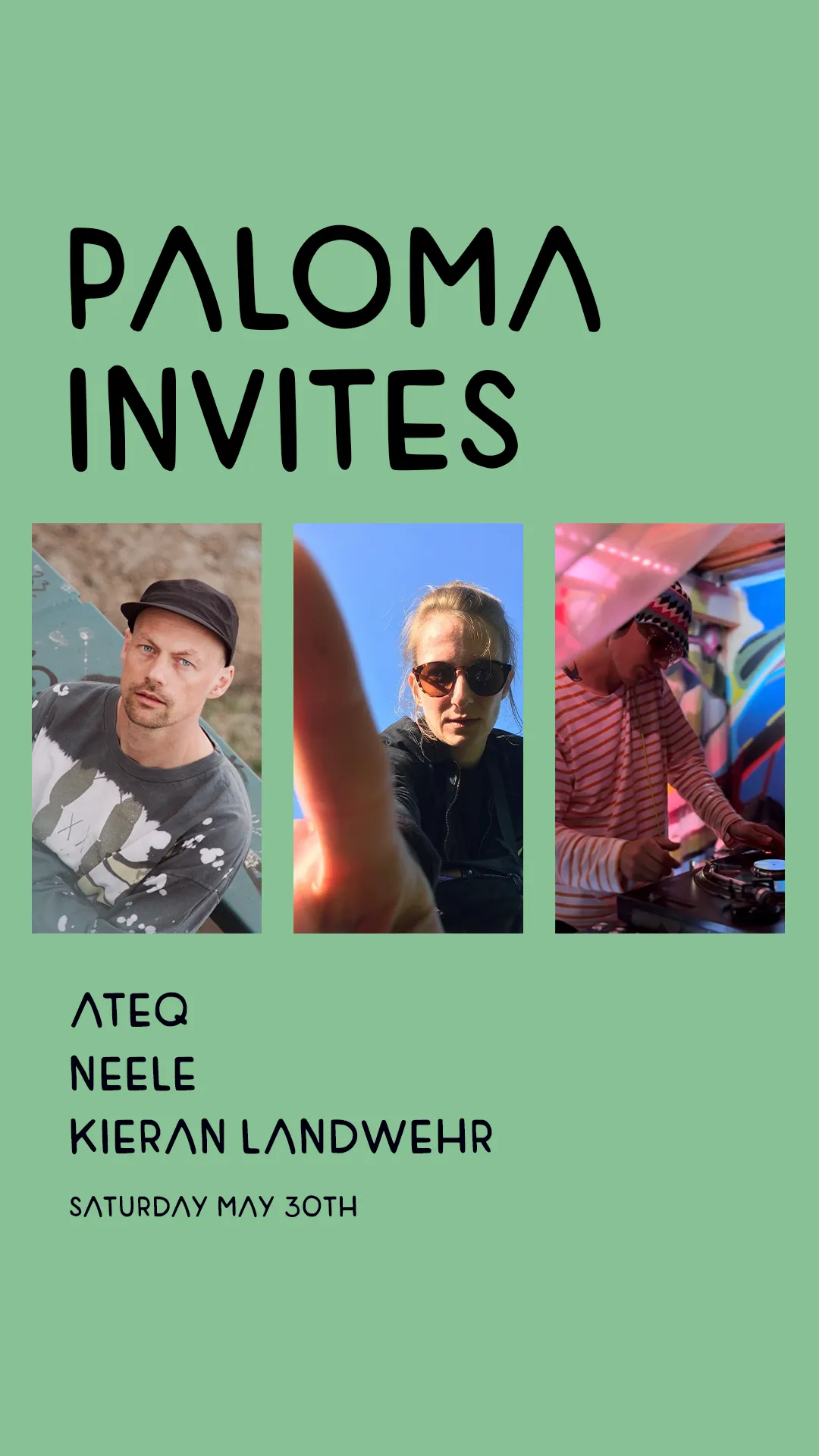 Paloma Invites event poster
