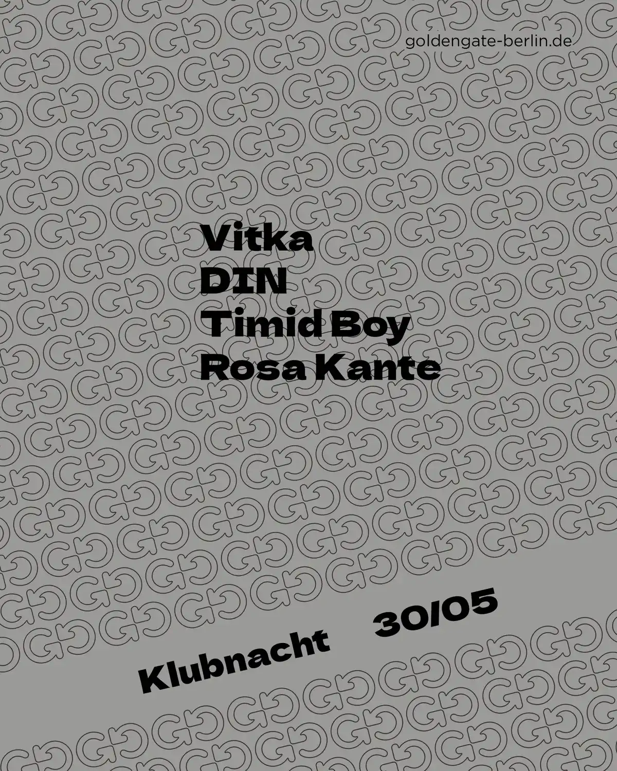 Klubnacht event poster