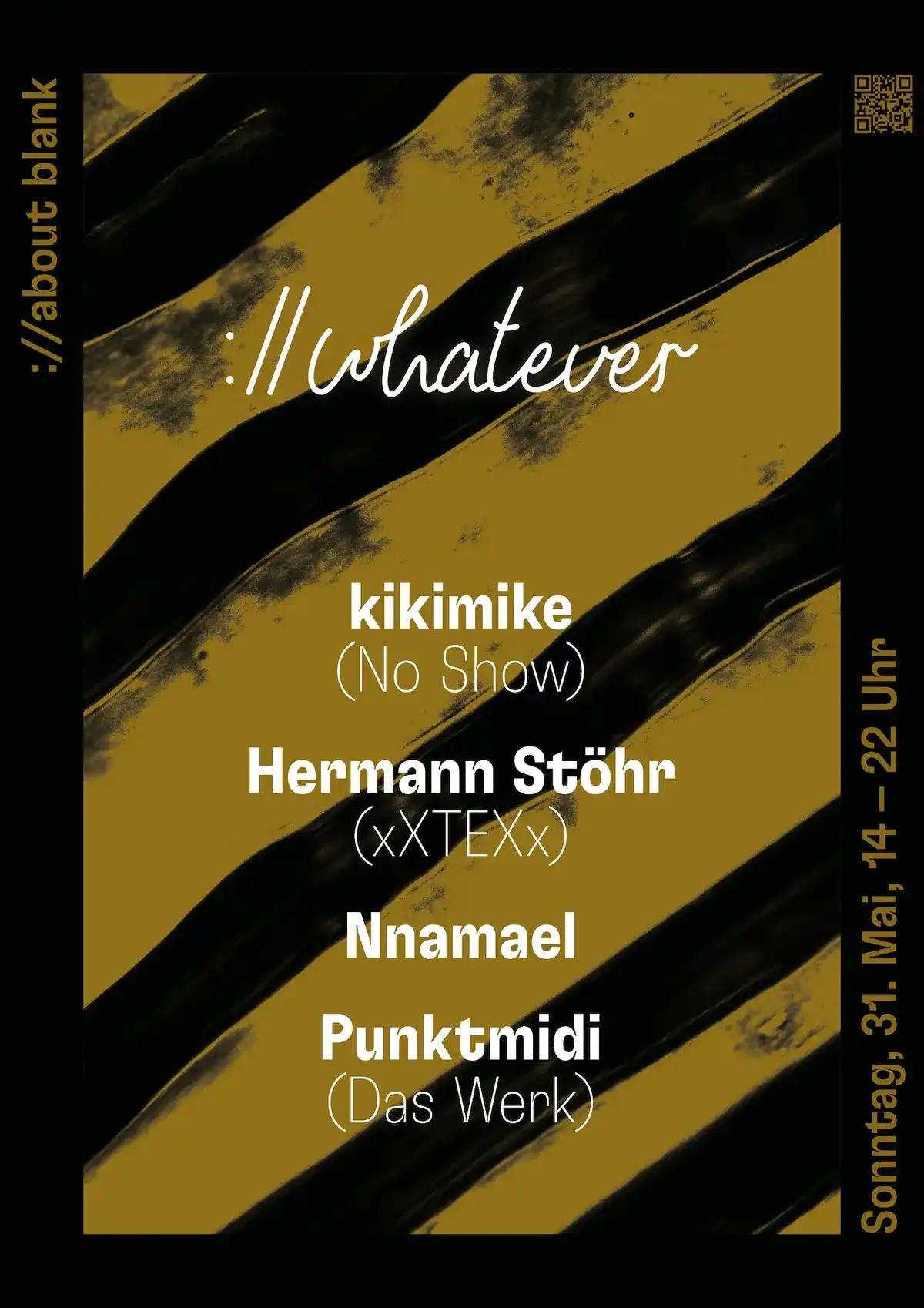://whatever (daytime party) event poster