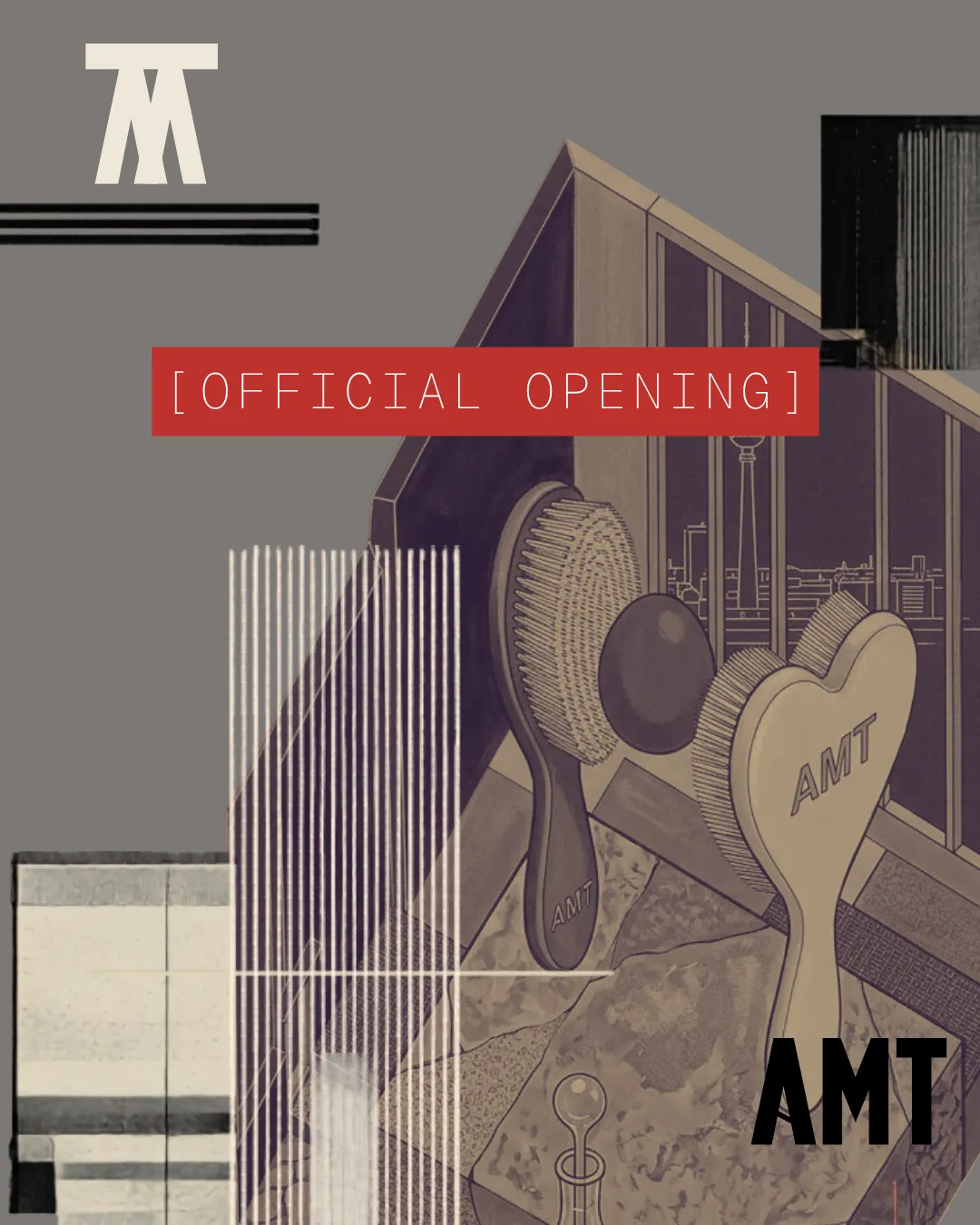 Official Opening: AMT Nacht event poster