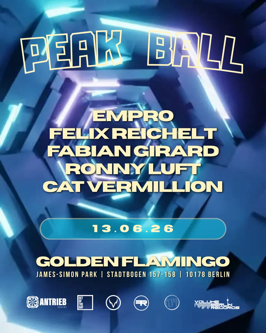 Peak Ball by Volume Berlin Records event poster
