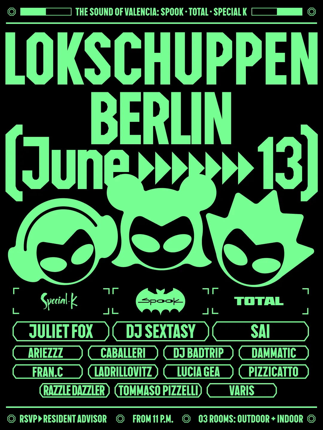 Spook Club pres. DJ SEXSTASY, Juliet Fox, LUCIA GEA, Ariezzz, Razzle Dazzler event poster