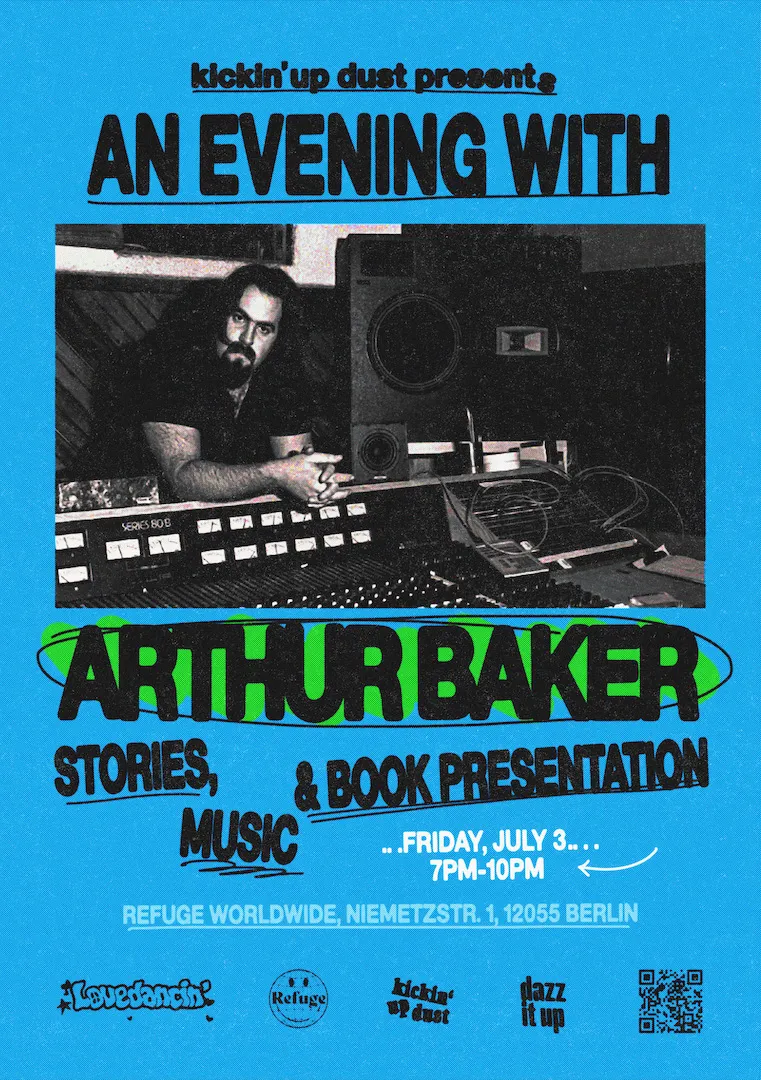 An Evening with Arthur Baker event poster