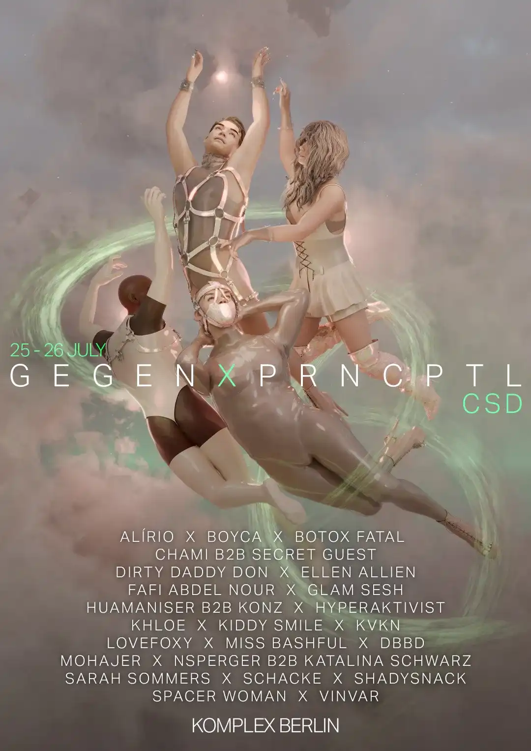 GEGEN X PRNCPTL - CSD event poster