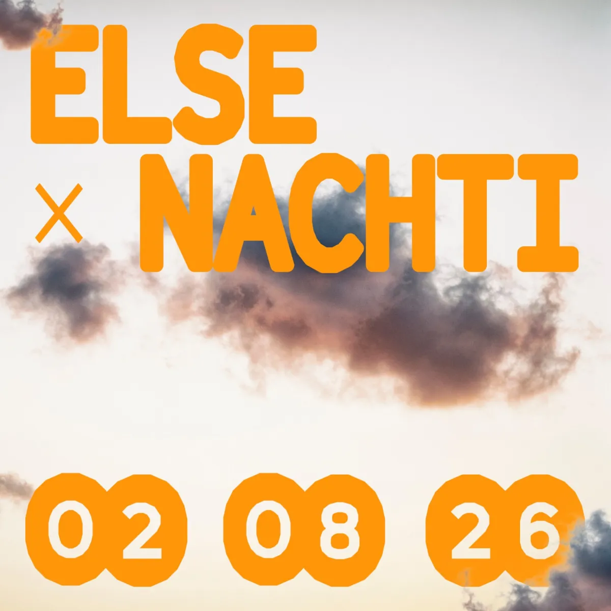 Else x Nachti event poster