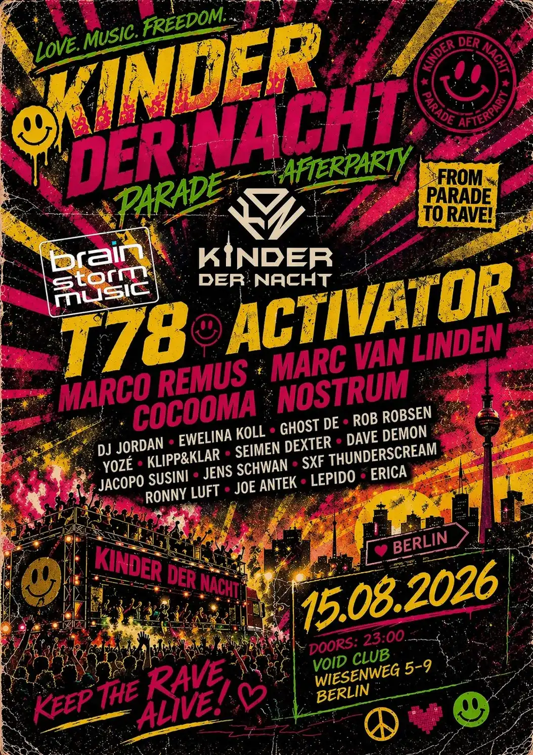 Kinder der Nacht - Parade After Party w/ T78 event poster