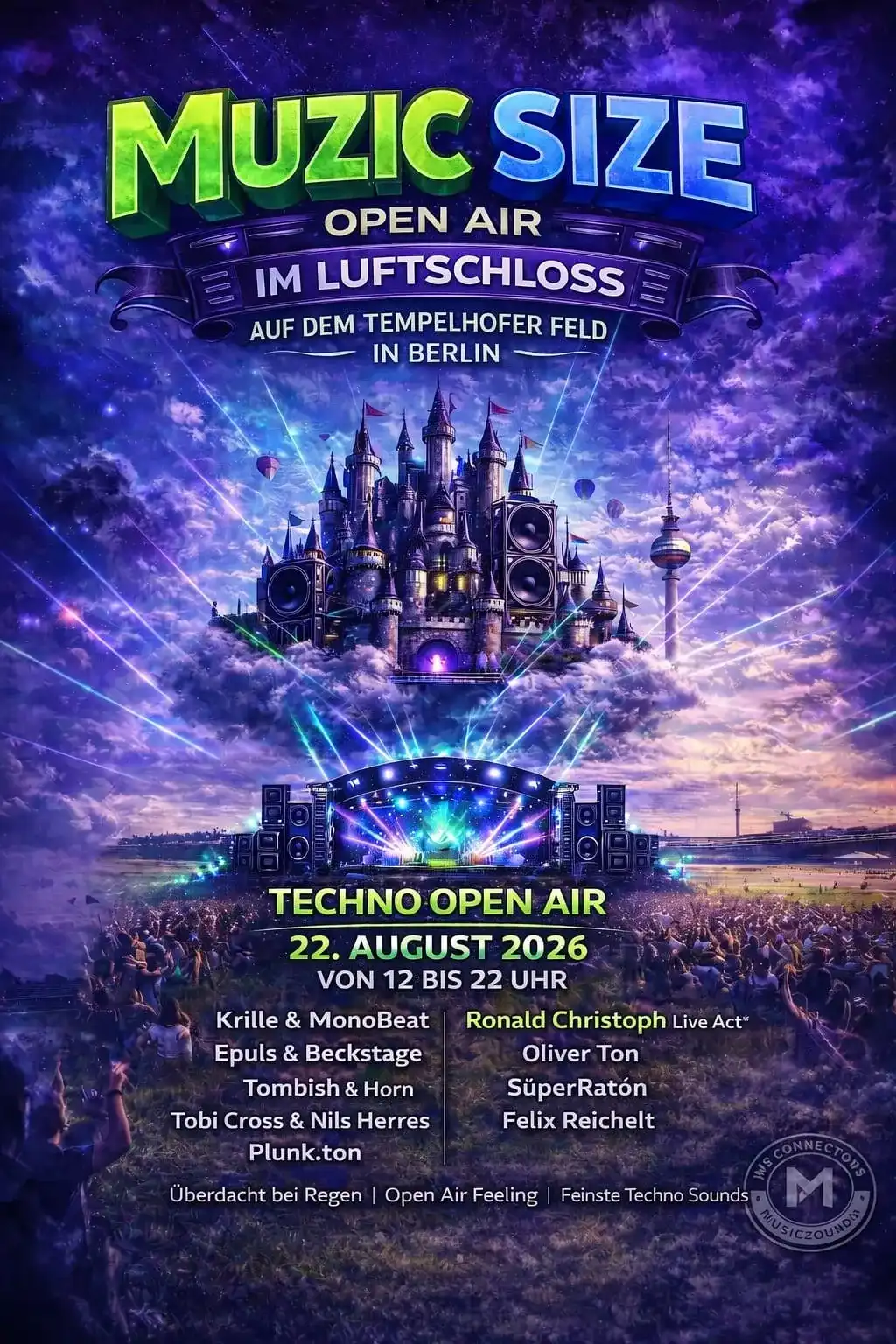 Muzic Size Open Air event poster