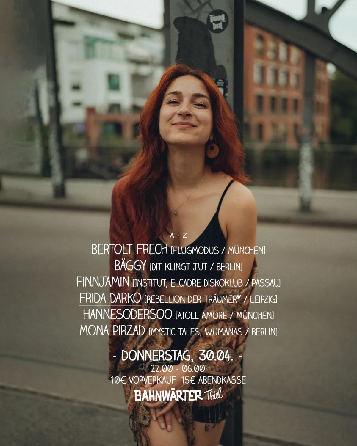 Tanz in den Mai mit Frida Darko - Bahnwärter Thiel event poster