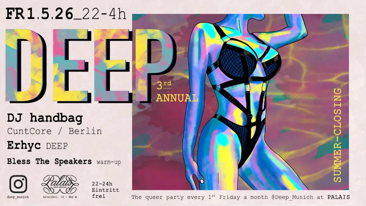 DEEP 3rd ANNUAL & SUMMER-CLOSING event poster
