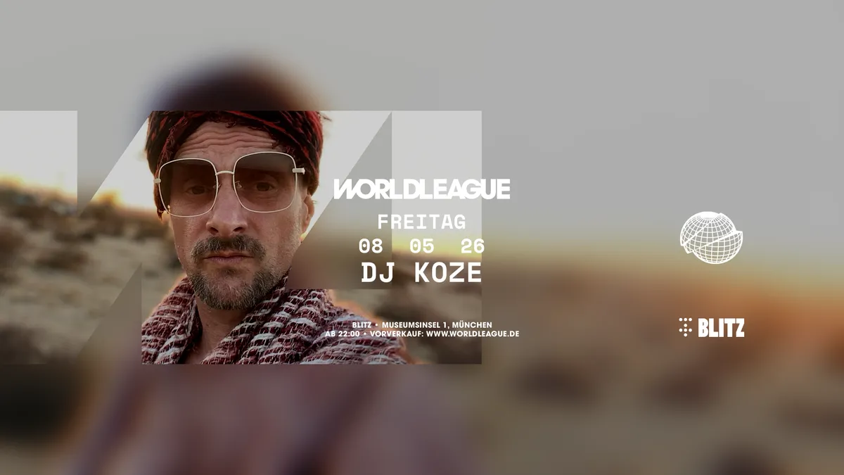 World League with DJ Koze event poster