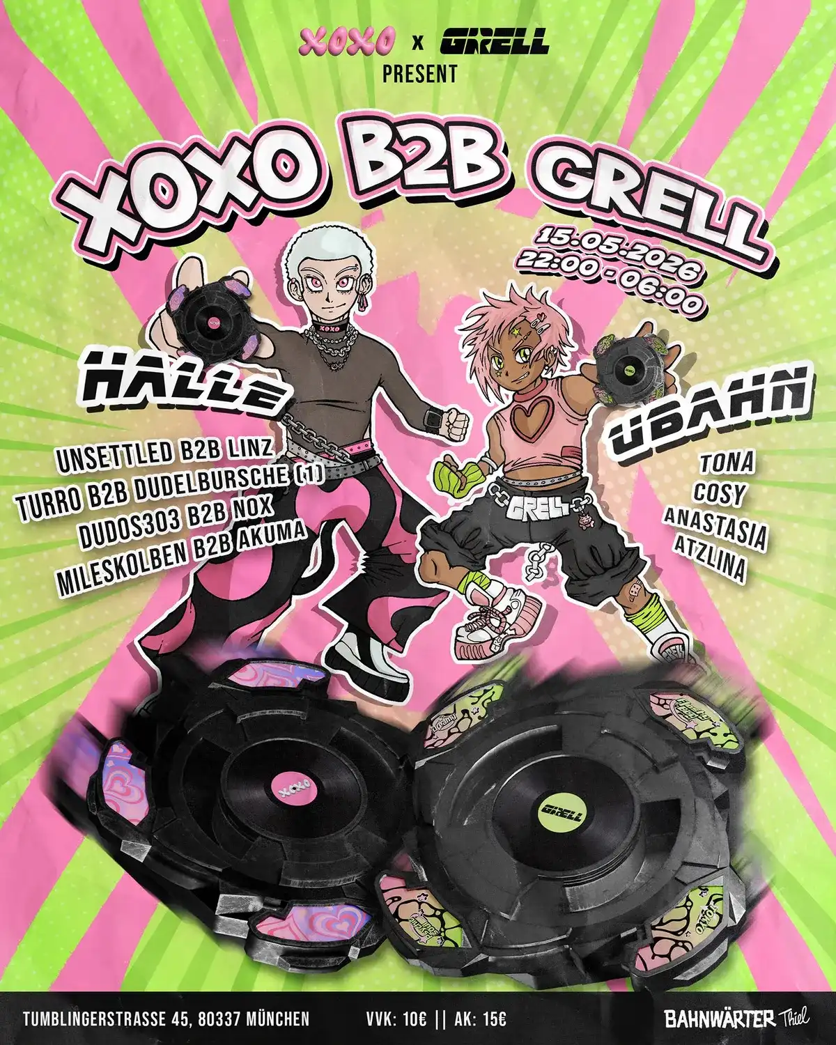 135+ mit XOXO & Grell event poster
