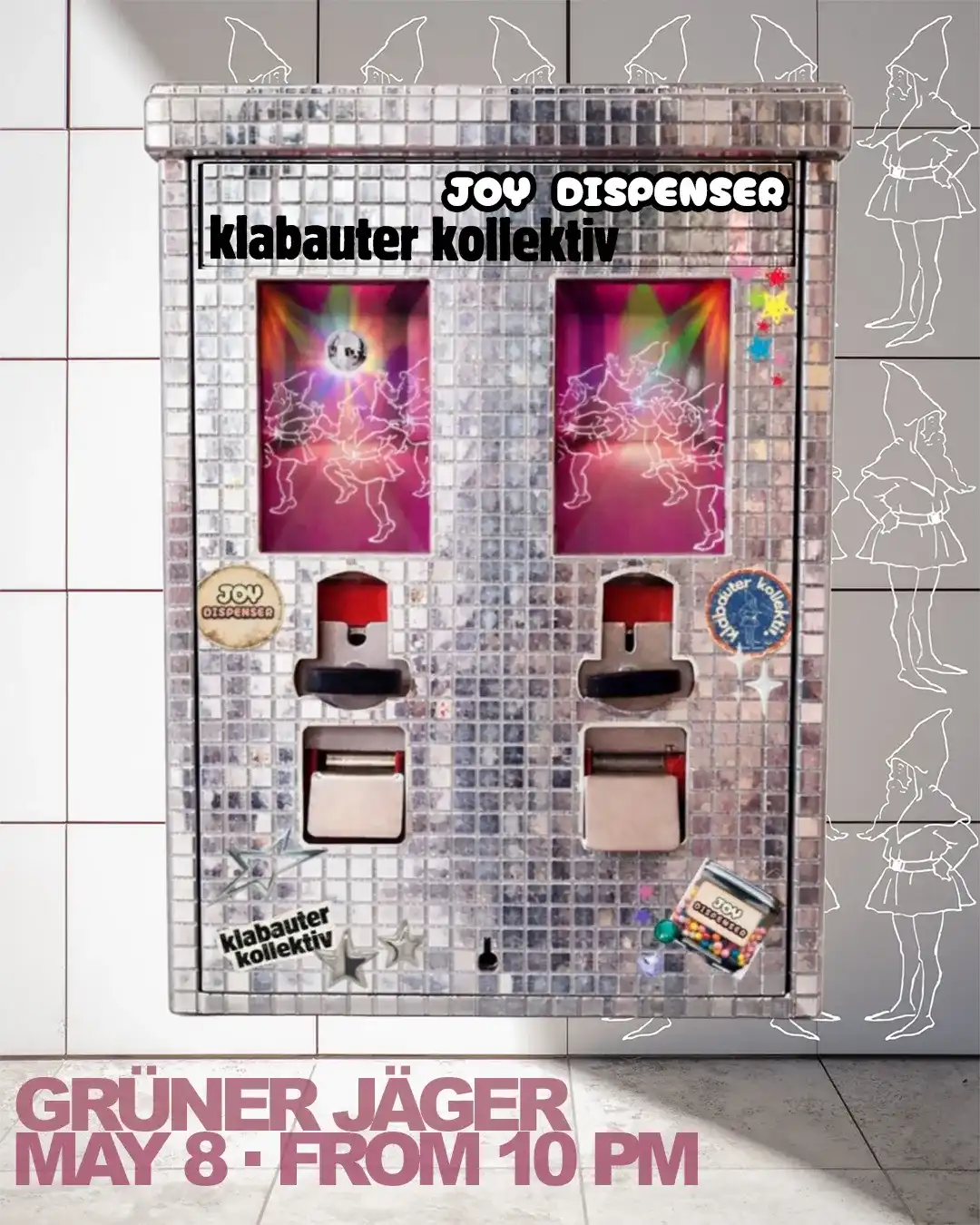 Joy Dispenser x Klabauter Kollektiv Takeover im Grünen Jäger event poster