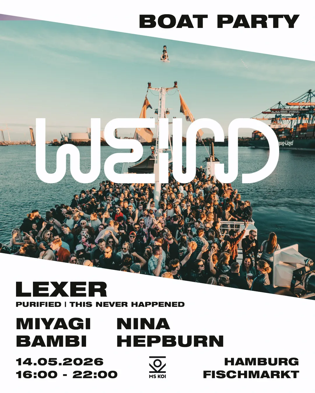 WEIRD BOAT | Himmelfahrt event poster