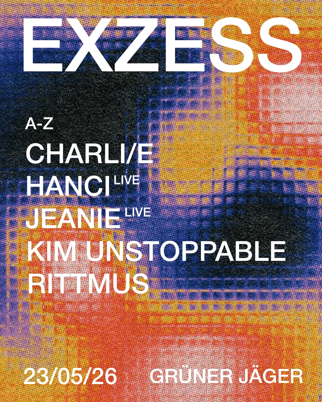EXZESS event poster