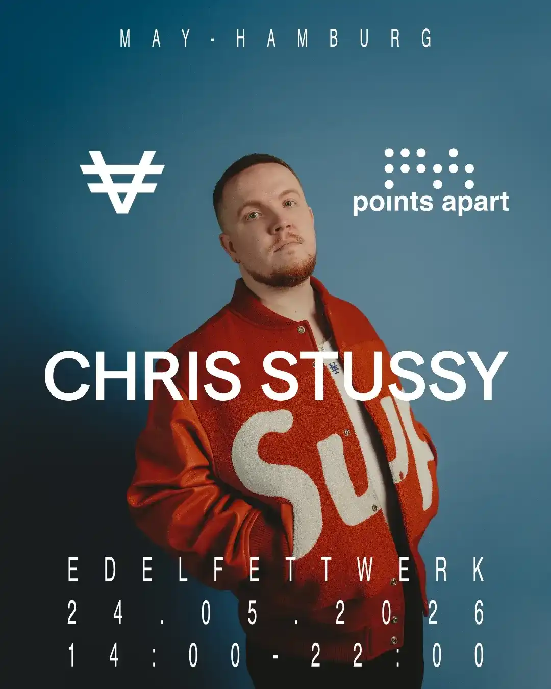 VER pres. Points Apart with Chris Stussy (Open Air) event poster