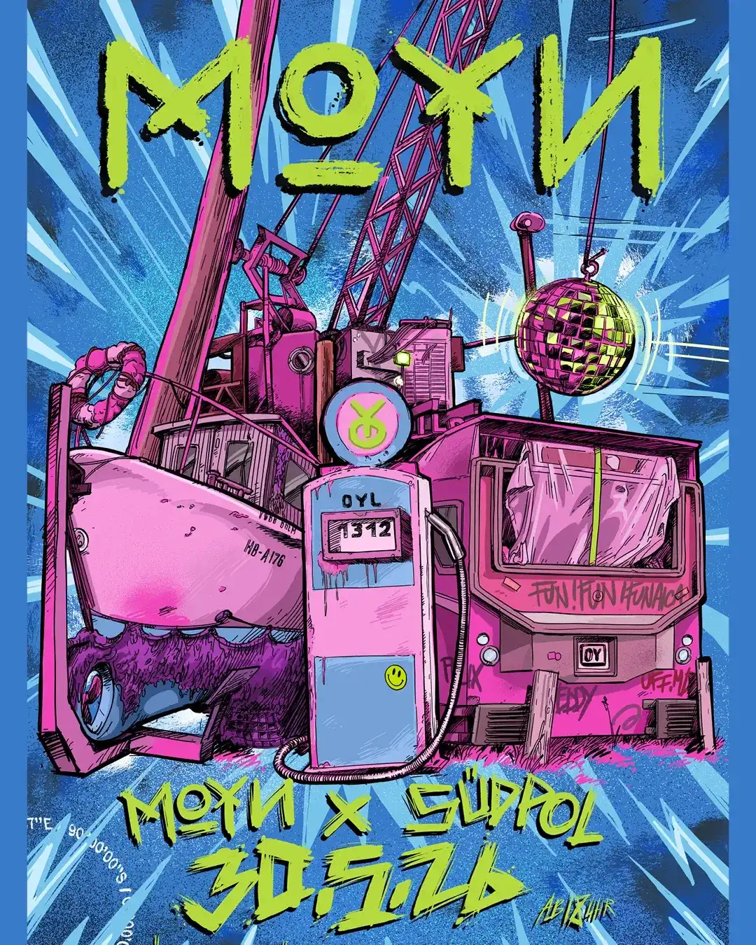 Moyn x Südpol event poster