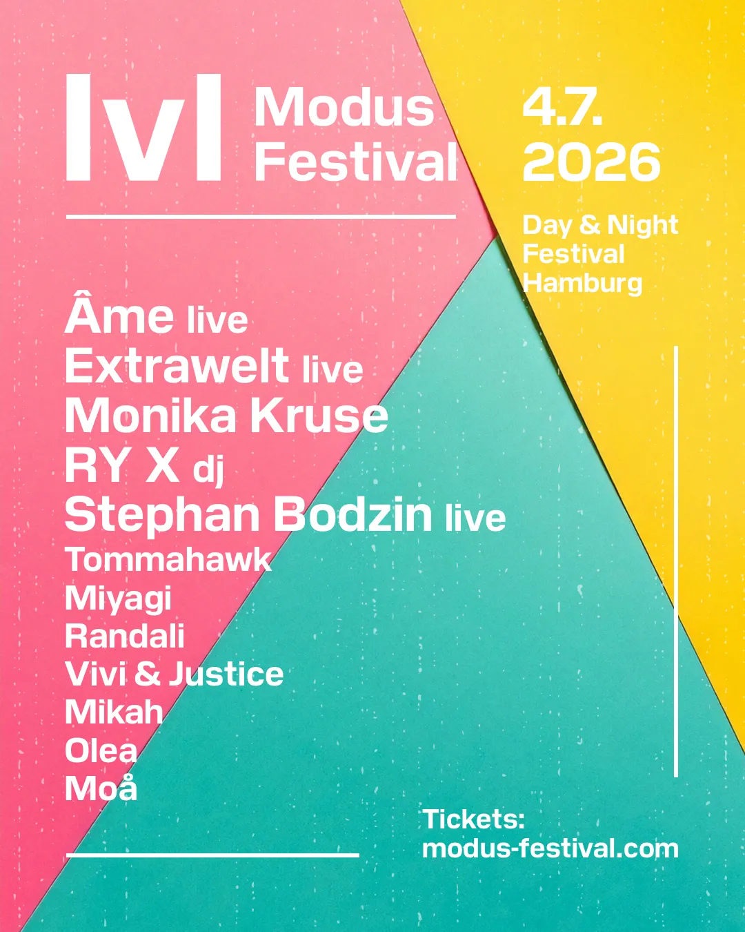 Modus Festival 2026 event poster