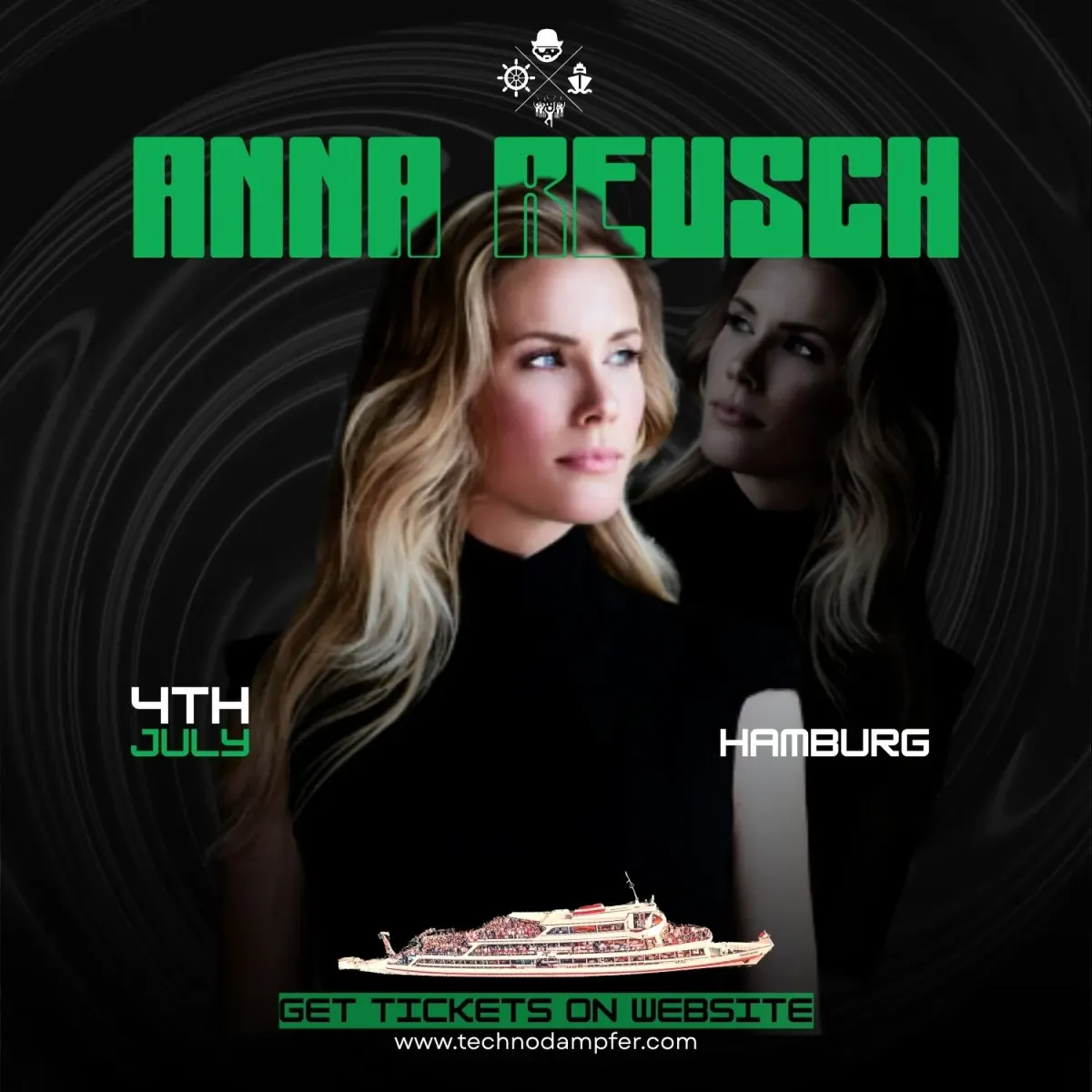 [CANCELLED] Techno Dampfer Hamburg with Anna Reusch event poster