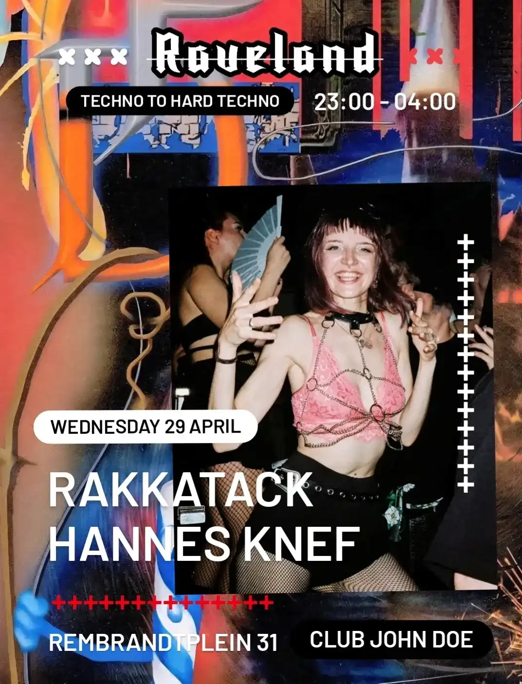RAVELAND: Hard Techno Rave w/ Hannes Knef [LV] & RAKKATACK [NL] event poster