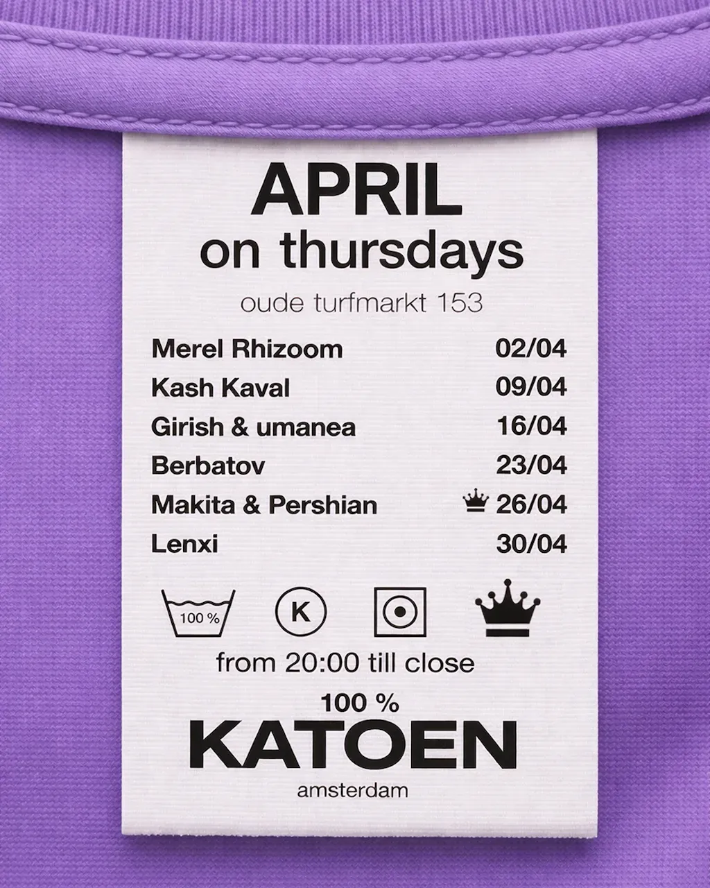 100% KATOEN event poster