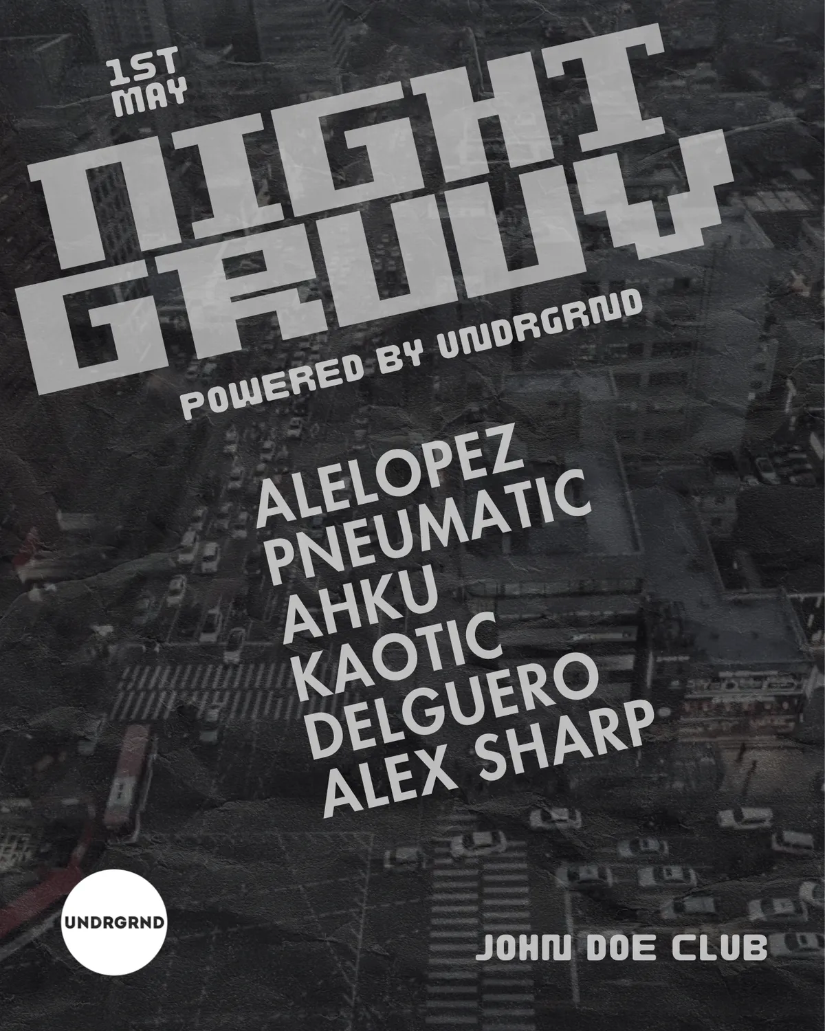 Night Gruuv x UNDRGRND event poster
