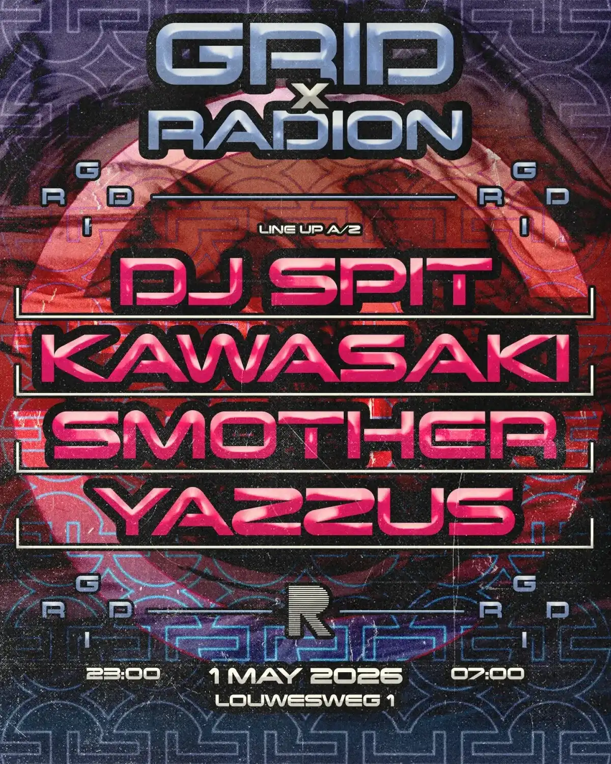 GRID x RADION event poster