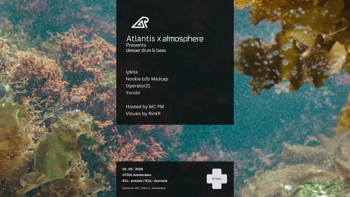 Atlantis X Atmosphere event poster